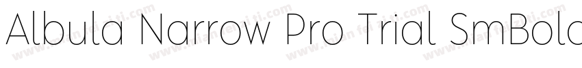 Albula Narrow Pro Trial SmBold字体转换